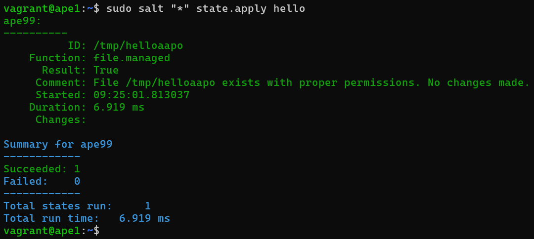 Hello-moduulin idempotentin tarkistus verkon yli
