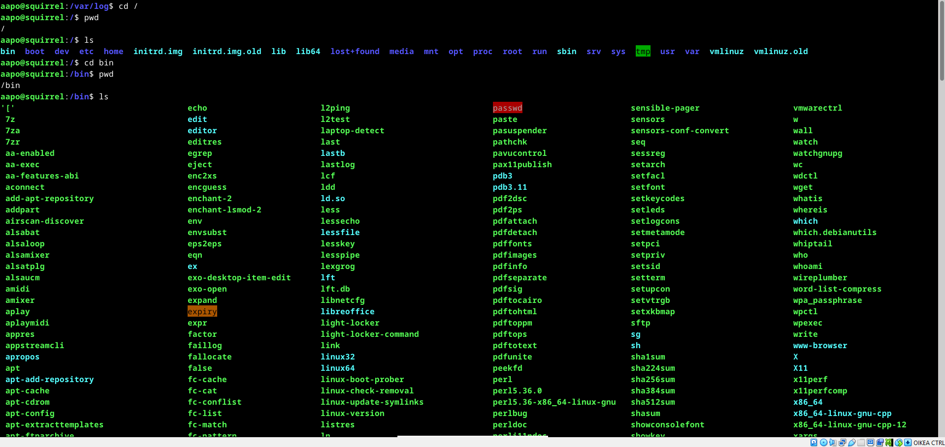 Kuva root hakemistosta